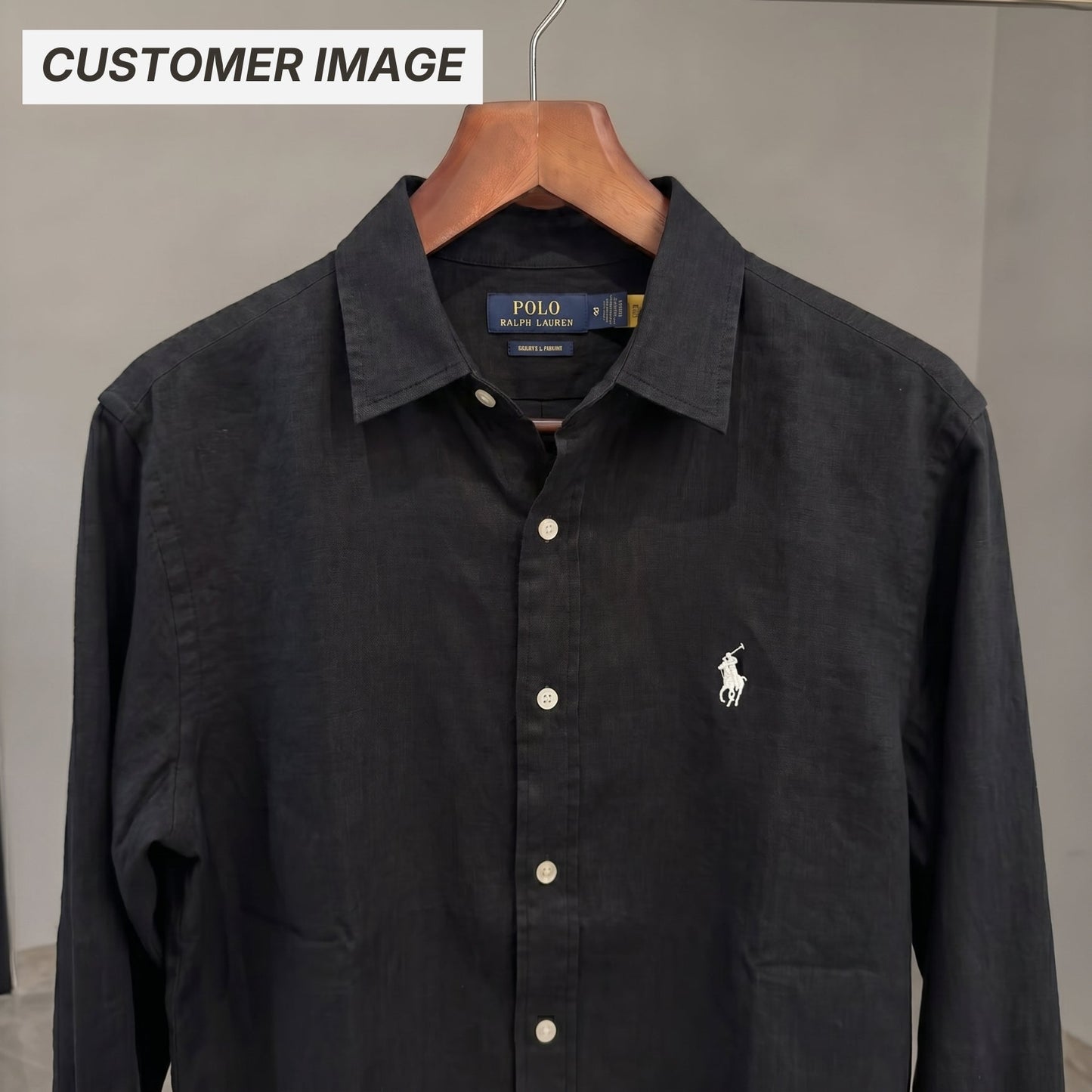 Ralph Lauren Linen/Remi Blend Shirt, Black