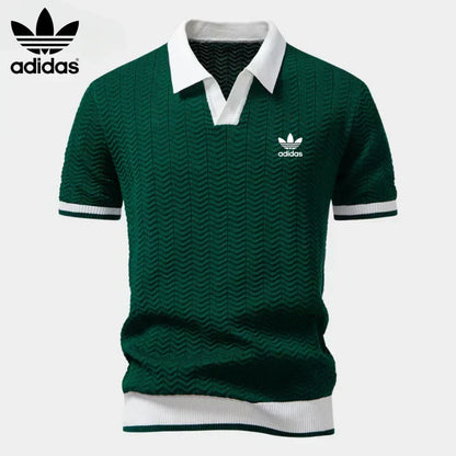 L.R Retro Knit Polo Shirt