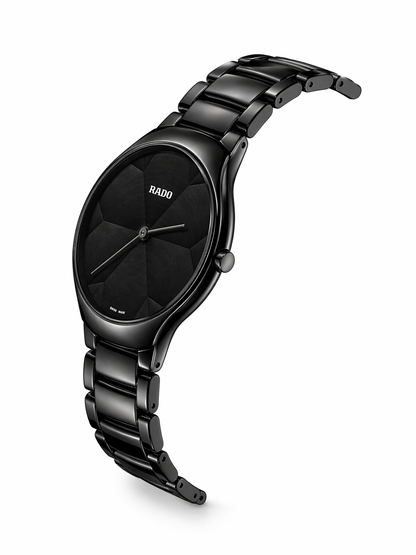 Rado Black Thinline X Great Gardens Of The World True Watch For Men's