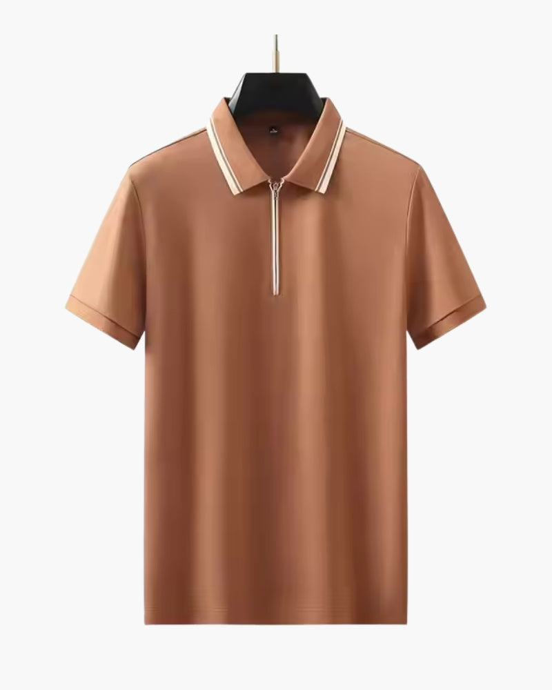 Koszulka polo Ridgeway zapinana na zamek
