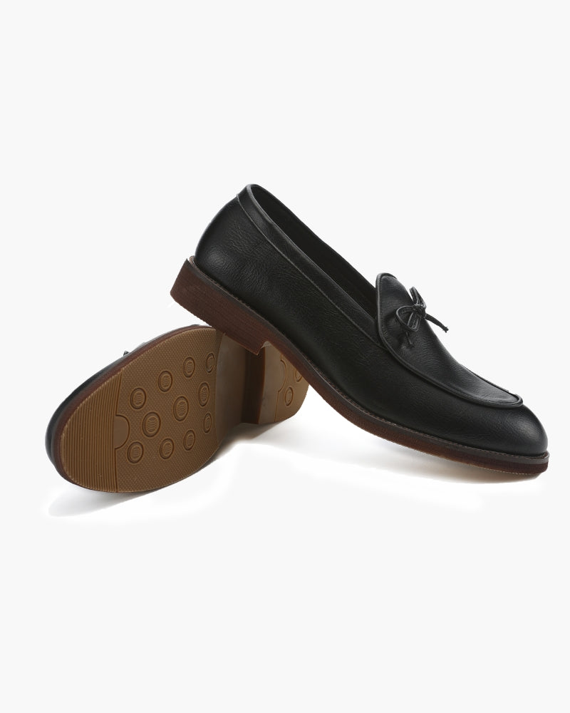 Hampton-loafer med blondedetaljer