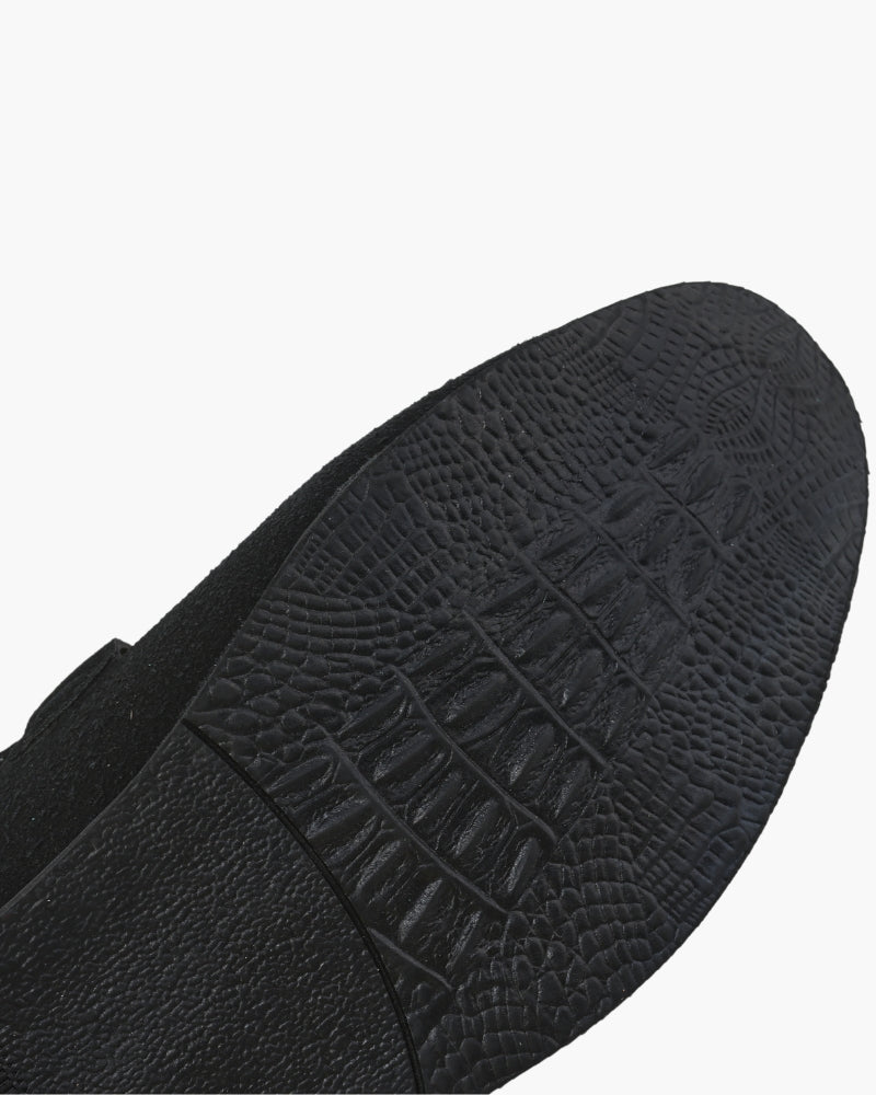 Luxuriöse Wildleder-Slipper