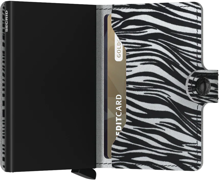 Secrid - RFID Protected Mini Wallet - Zebra - Light Grey