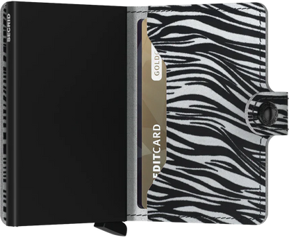 Secrid - RFID Protected Mini Wallet - Zebra - Light Grey
