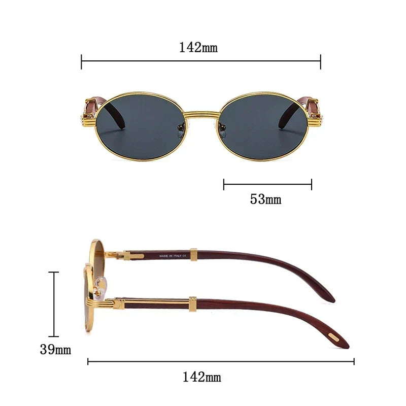 "LOREN" - PREMIUM OVAL SUNGLASSES