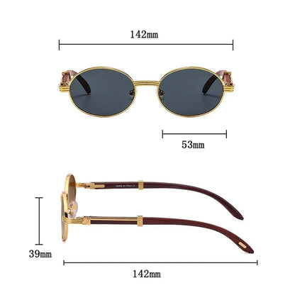 "LOREN" - PREMIUM OVAL SUNGLASSES