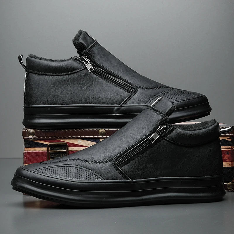 BROOKS LEATHER SNEAKERS