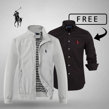 L.R Casual Zip-Up Bomber Premium + FREE Jumper or Shirt (Your Choice)