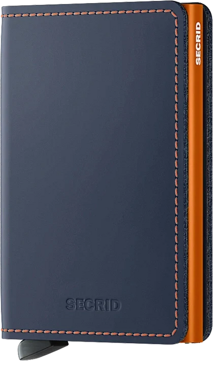 Secrid - RFID Protected Slim Wallet - Matte - Nightblue & Orange