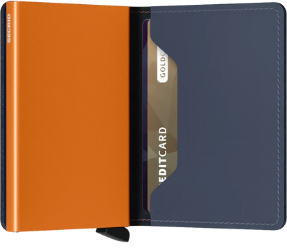 Secrid - RFID Protected Slim Wallet - Matte - Nightblue & Orange