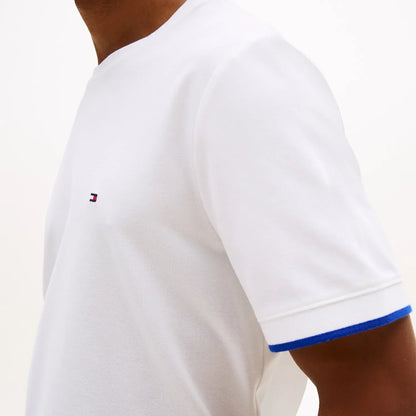 Klassiek aansluitend T-shirt met ronde hals - wit