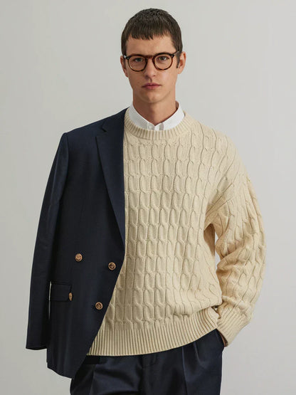 Jersey de punto trenzado Old Money