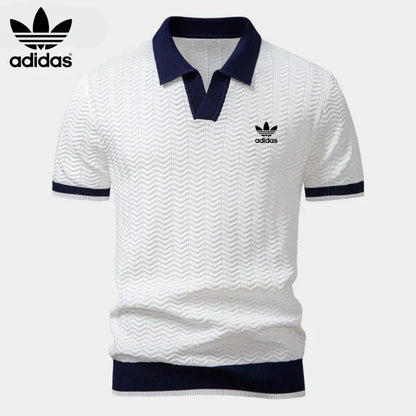 L.R Retro Knit Polo Shirt