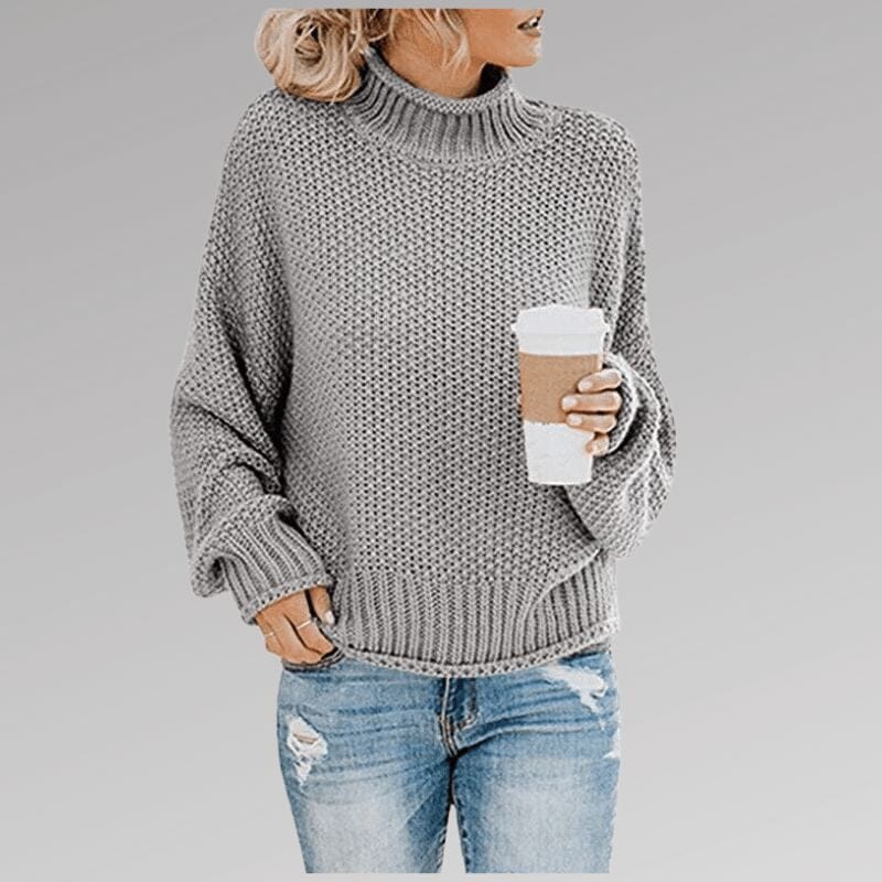 Abigail™ | Knitted Jumper Sweater Minha loja Gray L 