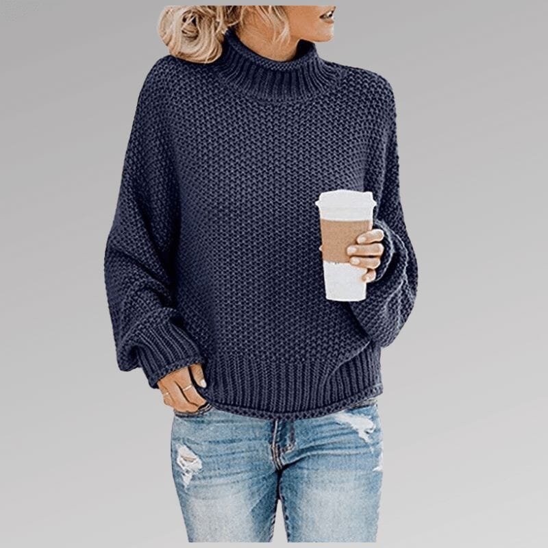 Abigail™ | Knitted Jumper Sweater Minha loja Navy Blue M 
