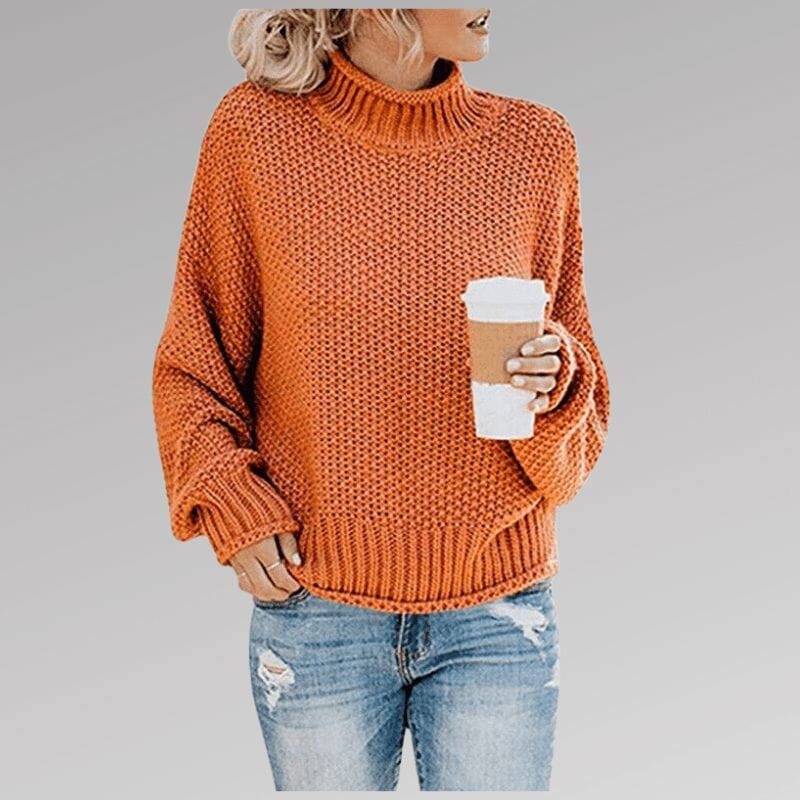 Abigail™ | Knitted Jumper Sweater Minha loja Orange S 