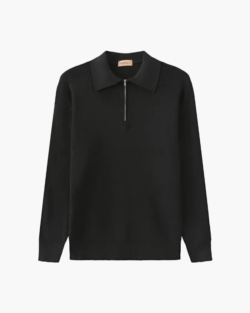Pull Cesare à demi-fermeture éclair