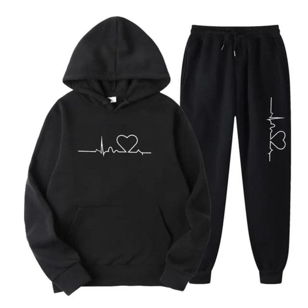 Amilia™ | Comfy and Warm Tracksuit Tracksuit Minha loja Black S 