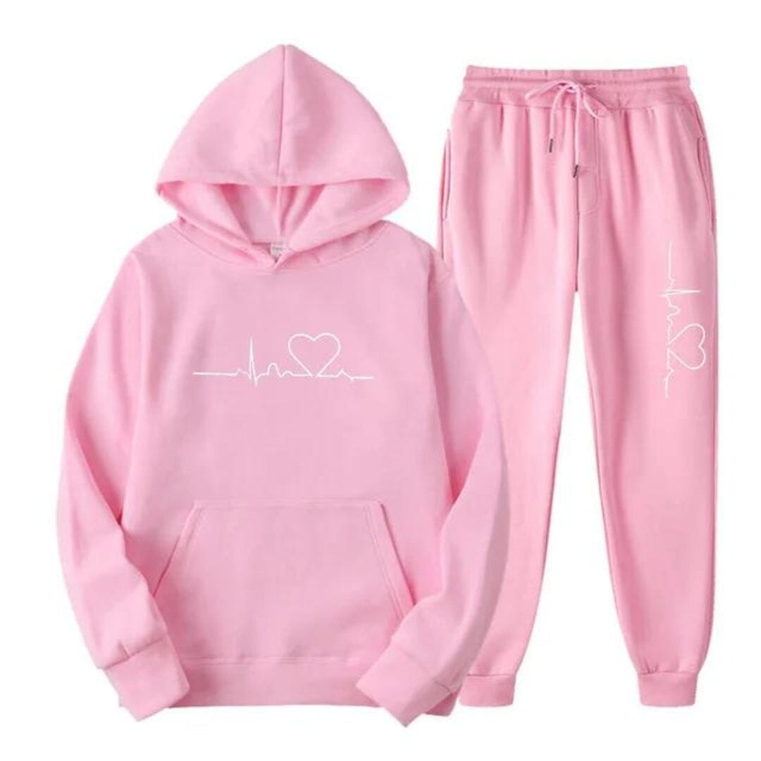 Amilia™ | Comfy and Warm Tracksuit Tracksuit Minha loja Pink S 