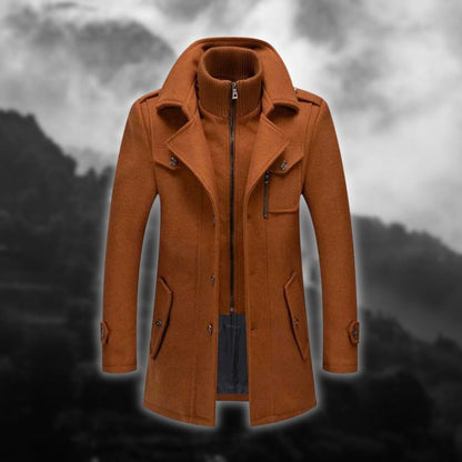 Benjamin | Modern Wool Coat Coat and Jacket Minha loja Chestnut M 