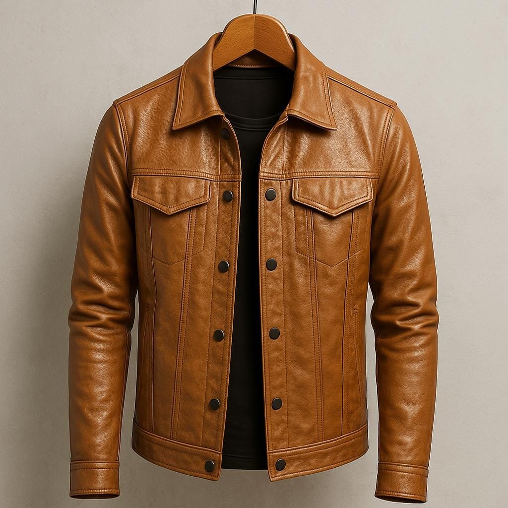 B&G Leather Jacket Minha loja Brown XS 