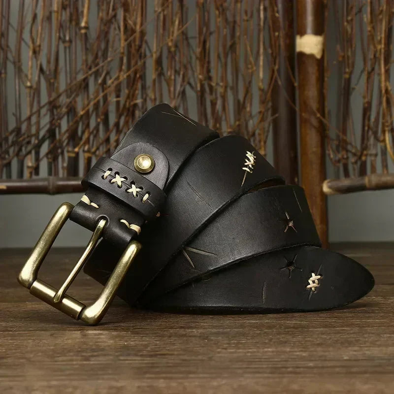 EVEREST FULL-GRAIN LEATHER BELT