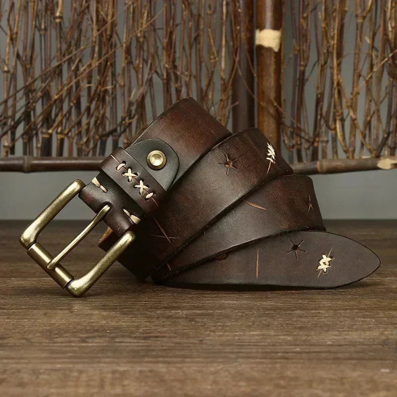 EVEREST FULL-GRAIN LEATHER BELT
