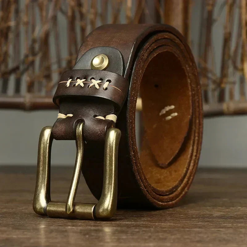 EVEREST FULL-GRAIN LEATHER BELT