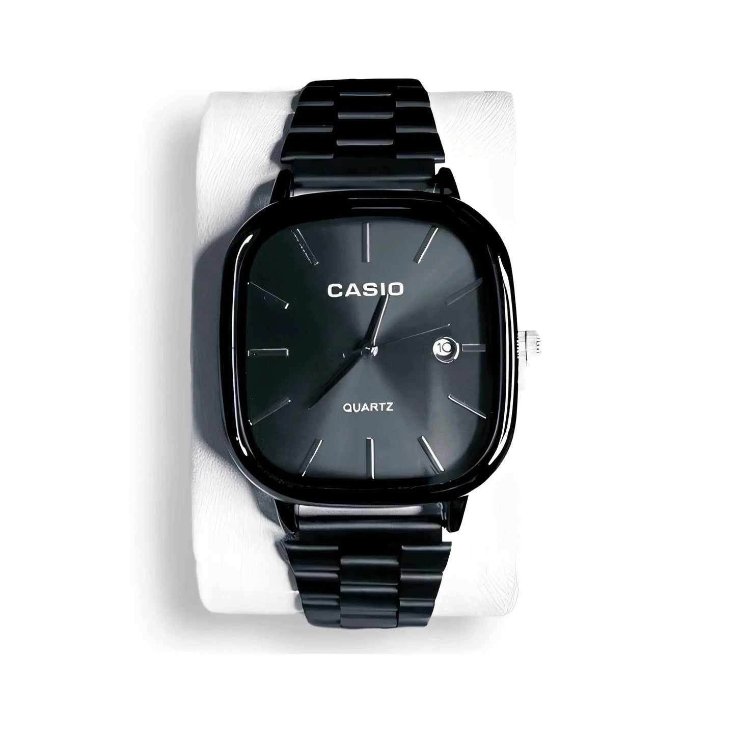 C A S I O Luxurious 36mm Watch - Water Resistant | Transferred steel Relógio CASIO Luxurious 36mm - Unissex Resistente à água | Aço Inoxidável Minha loja Black 