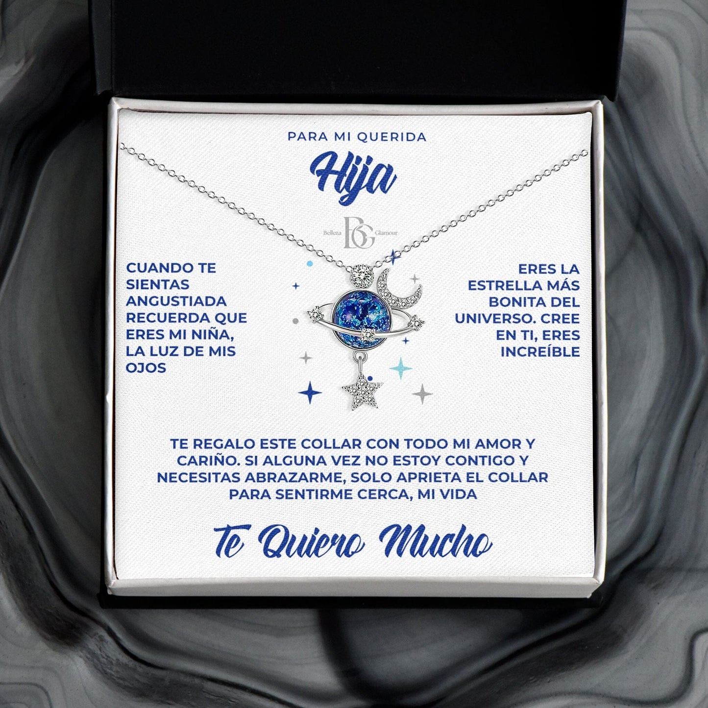 Collar de Estrella | Acabado en Plata | Para Mi Querida Hija Minha loja 