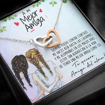 Collar with dedication card Minha loja For my friend 