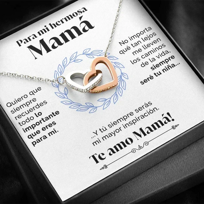 Collar with dedication card Minha loja For my mom 