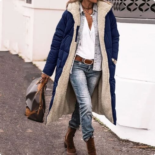 CosyChic Bliss Long Coat Minha loja Navy Blue L 