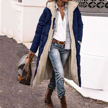 CosyChic Bliss Long Coat Minha loja Navy Blue L 