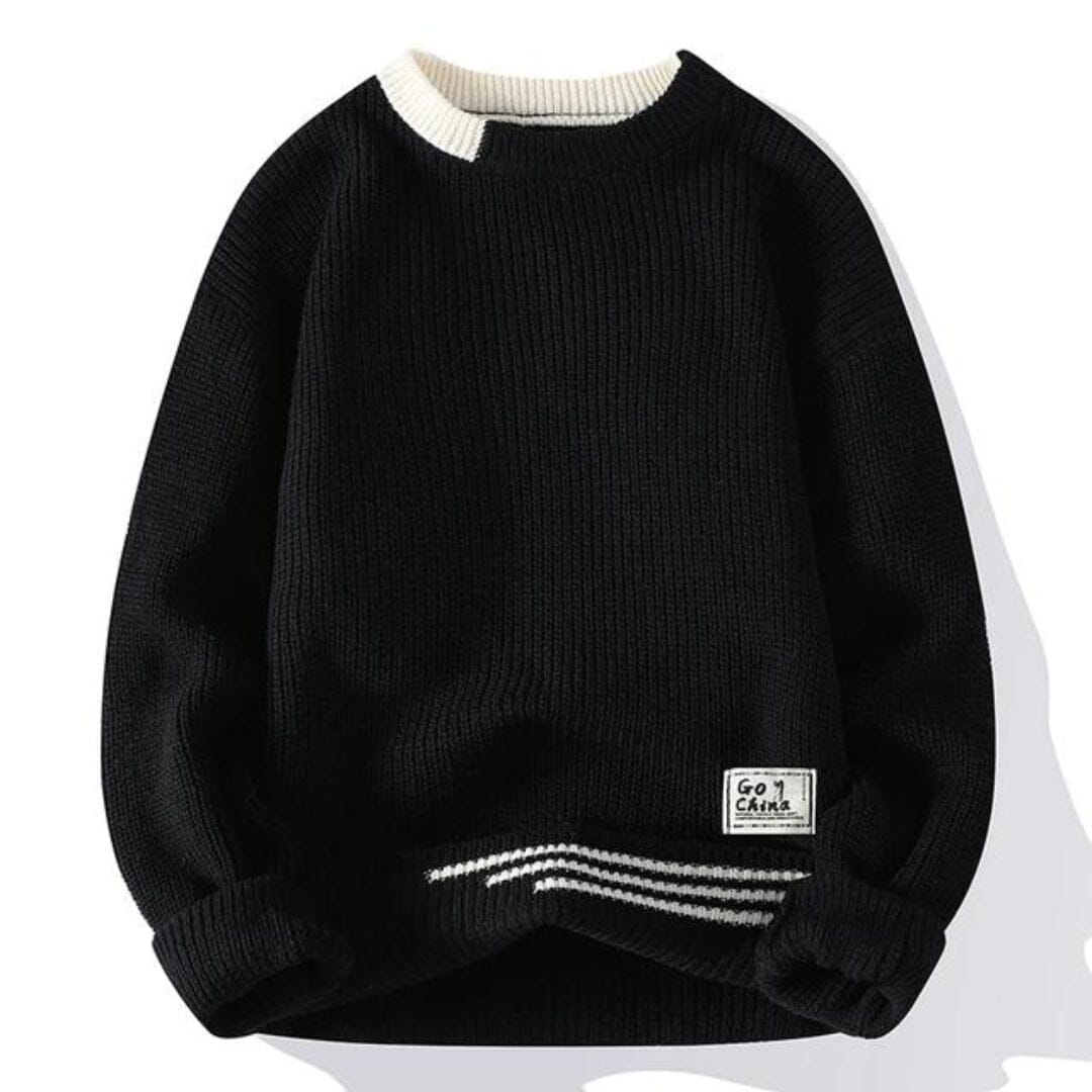 Davis™ - Cozy Knit Sweater Sweater Minha loja Black M 
