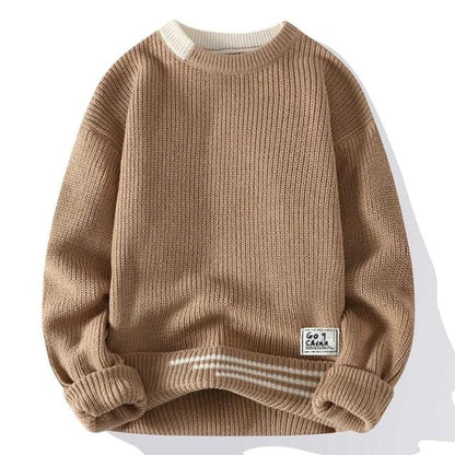 Davis™ - Cozy Knit Sweater Sweater Minha loja Brown M 