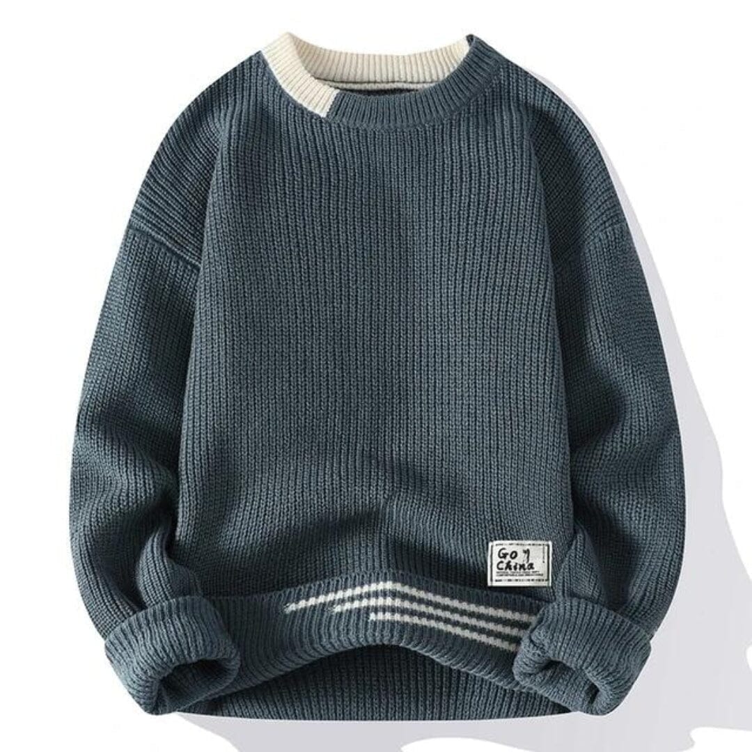 Davis™ - Cozy Knit Sweater Sweater Minha loja Gray M 