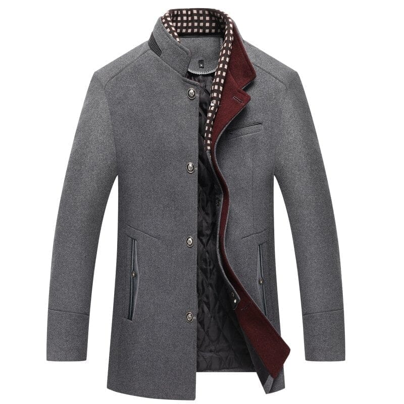 Ethan™ | Sleek Overcoat Coat and Jacket Minha loja Grey S 