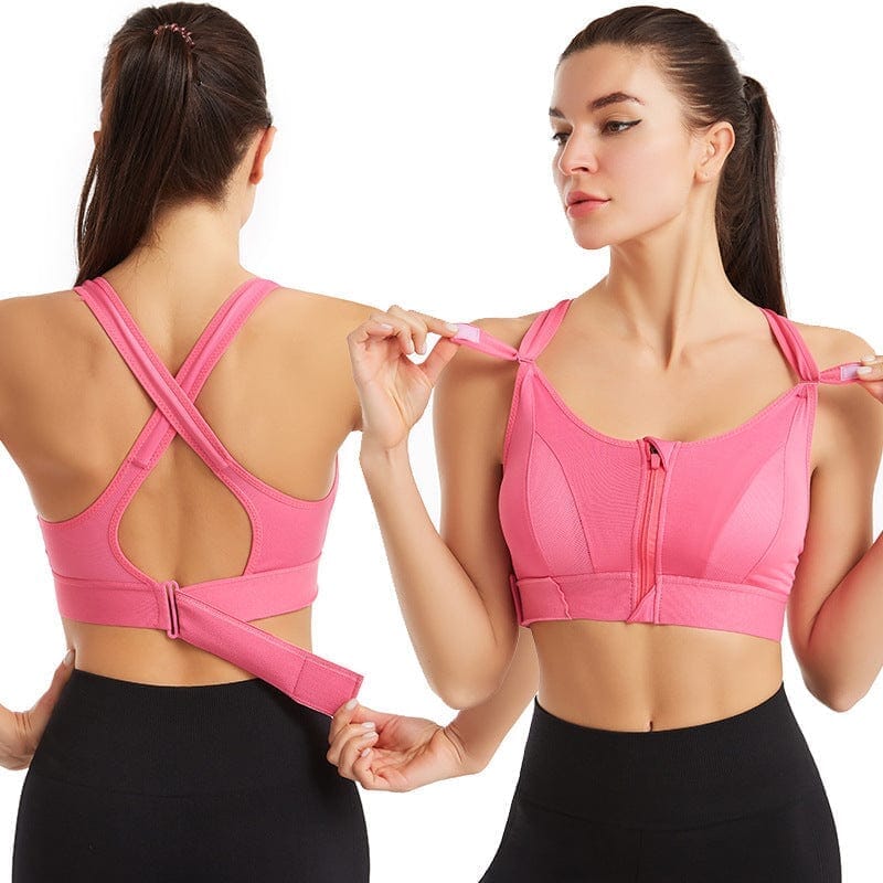 Eva | Comfortable Support Sports Bra Lady - Underwear Minha loja Light pink S 