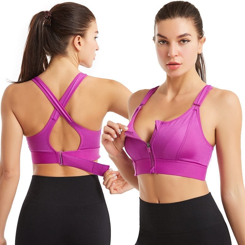 Eva | Comfortable Support Sports Bra Lady - Underwear Minha loja Purple S 