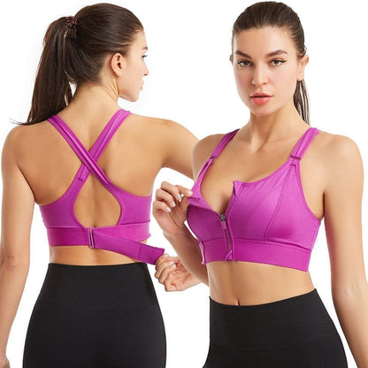 Eva | Comfortable Support Sports Bra Lady - Underwear Minha loja Purple S 