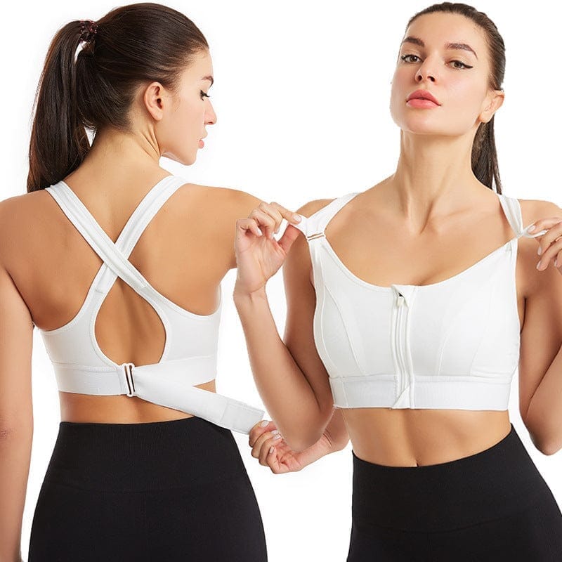 Eva | Comfortable Support Sports Bra Lady - Underwear Minha loja White S 