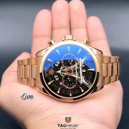 Tag He uer Grand Carrera Metal Strap Men's Watch