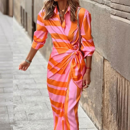 Glamour | Contemporary Elegance Dress Minha loja Pink & Orange S/42 