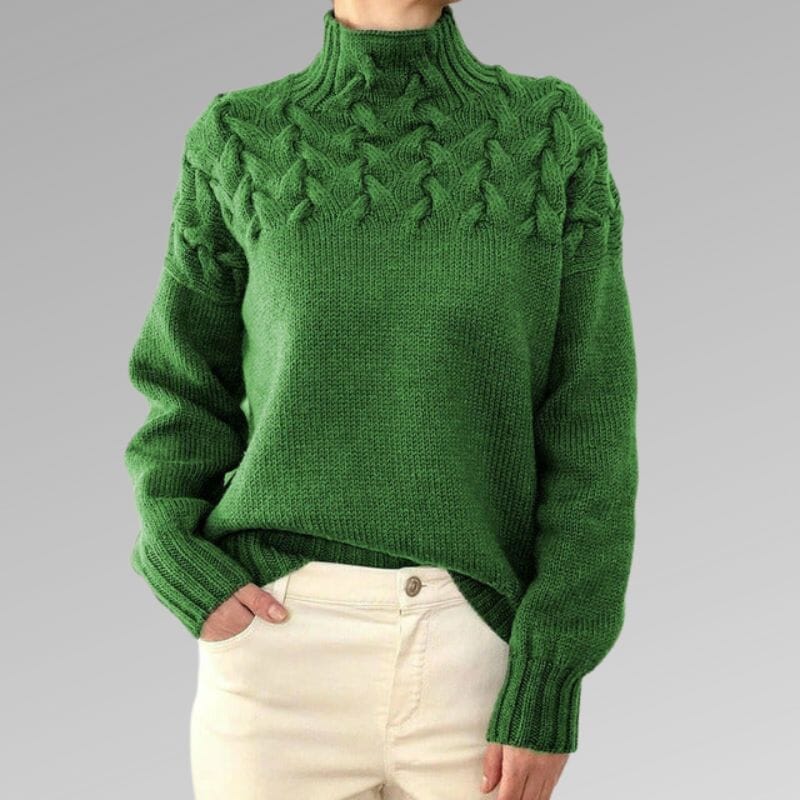 Grace-Elegant Sweater Sweater Minha loja Green S 