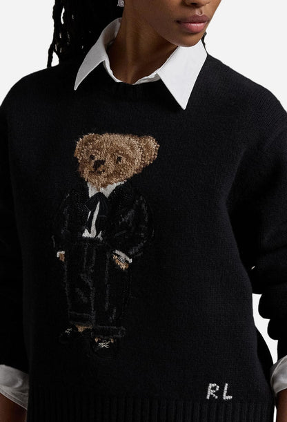 L.R Sweater  | Black Polo Bear