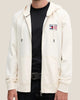 Felpa Full Zip Con Cappuccio Bandiera Ricamata