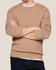 Maglione Girocollo In Lana Con Logo Bandierina Ricamato