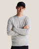 Maglione Girocollo In Lana Con Logo Bandierina Ricamato