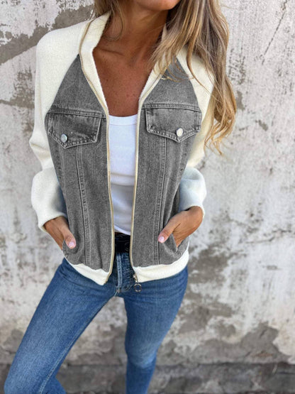 Ivy™ | Denim Blend Jacket Jacket & Coats Minha loja Grey S 